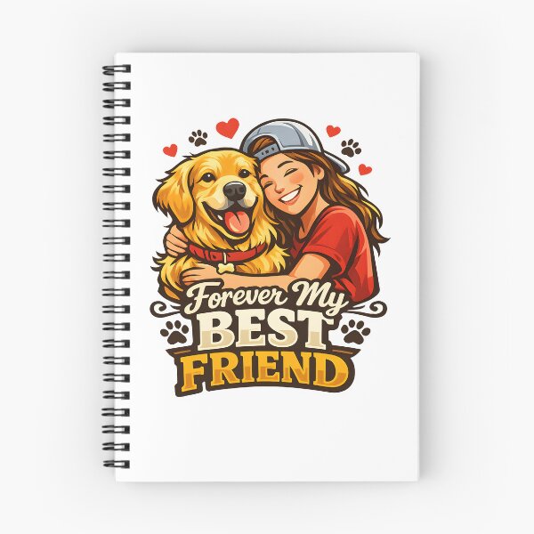 Item preview, Forever My Best Friend Golden Retriever Sticker  designed and sold by Sahil Randhawa.