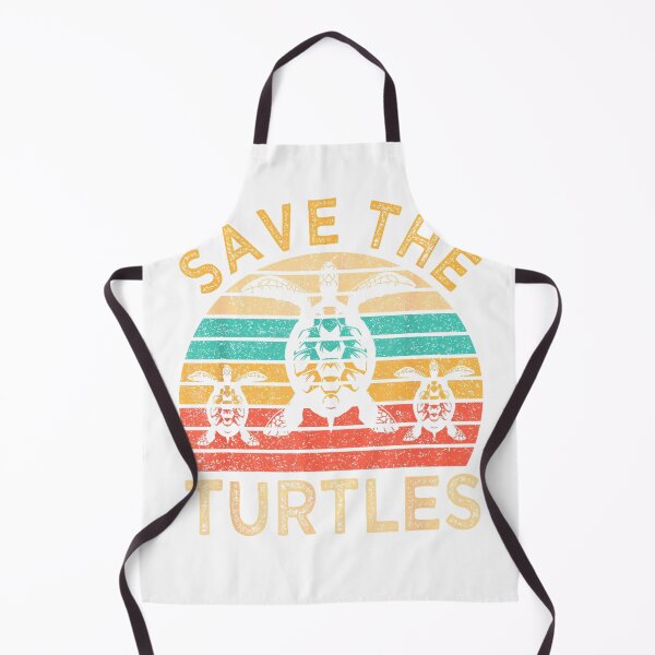 Item preview, Save The Turtles Animal Rights Retro Style Sea Turtle T-Shirt designed and sold by SavsMerch.