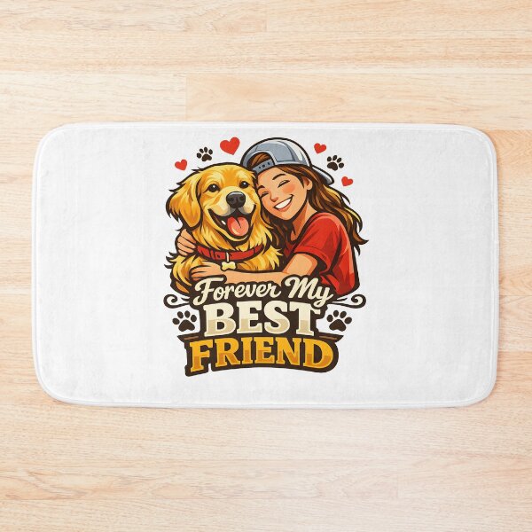 Item preview, Forever My Best Friend Golden Retriever Sticker  designed and sold by Sahil Randhawa.