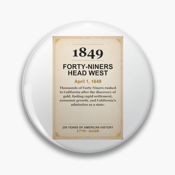 Item preview, America 250 | Forty-Niners Head West | 1849 designed and sold by ariksworld.