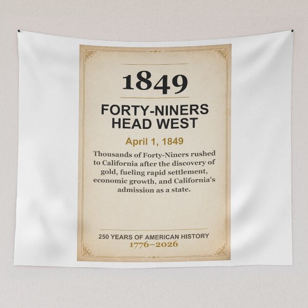 Item preview, America 250 | Forty-Niners Head West | 1849 designed and sold by ariksworld.