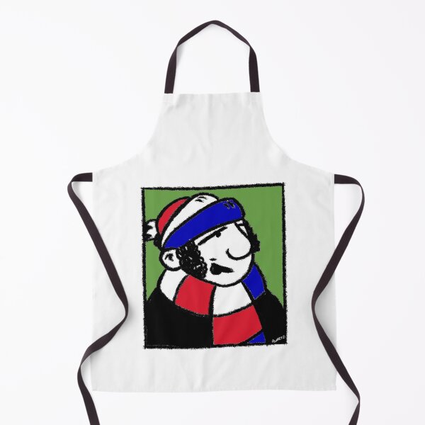 Item preview, Classic Football Fan Illustration | Retro Terrace Supporter | Red, White & Blue Scarf - Pop Art designed and sold by GWARTGB.