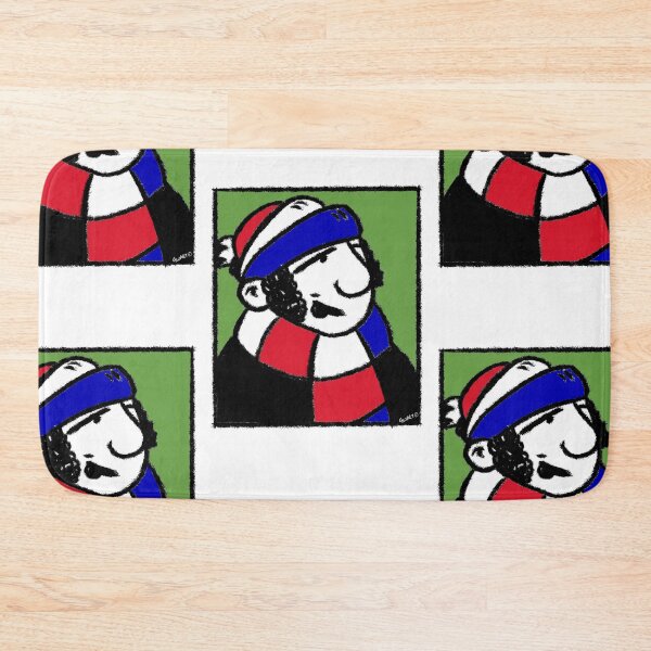 Item preview, Classic Football Fan Illustration | Retro Terrace Supporter | Red, White & Blue Scarf - Pop Art designed and sold by GWARTGB.