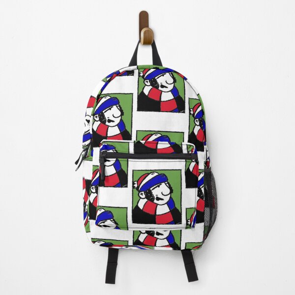 Item preview, Classic Football Fan Illustration | Retro Terrace Supporter | Red, White & Blue Scarf - Pop Art designed and sold by GWARTGB.