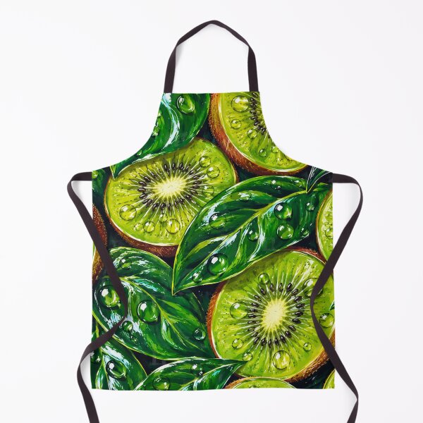 Item preview, Kiwi Fruit Slice Pattern Juicy Green Print designed and sold by DjFreeq.
