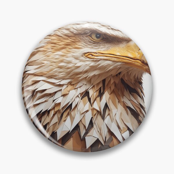 Item preview, Majestic Eagle Low-Poly Geometric Art designed and sold by RawNaturePrints.