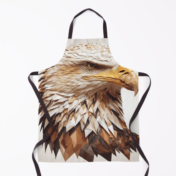 Item preview, Majestic Eagle Low-Poly Geometric Art designed and sold by RawNaturePrints.