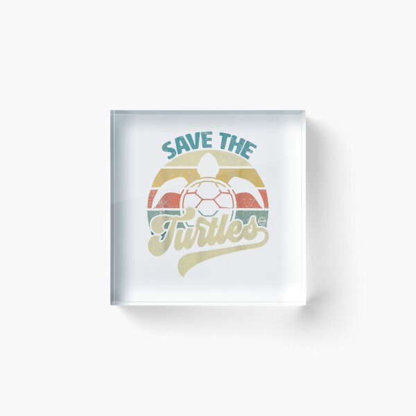 Item preview, Save The Turtles Retro T-Shirt designed and sold by kevincuellar.