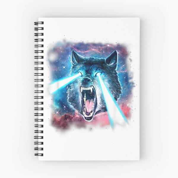 Item preview, Scary White Wolf in Space Lasers Realistic Animal Print T-Shirt designed and sold by KTY-NUSS.