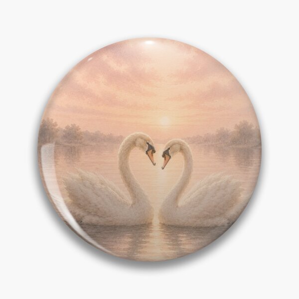 Item preview, Coquette aesthetic Golden Hour Swans – Romantic Vintage Watercolor Aesthetic designed and sold by ModernPaws.