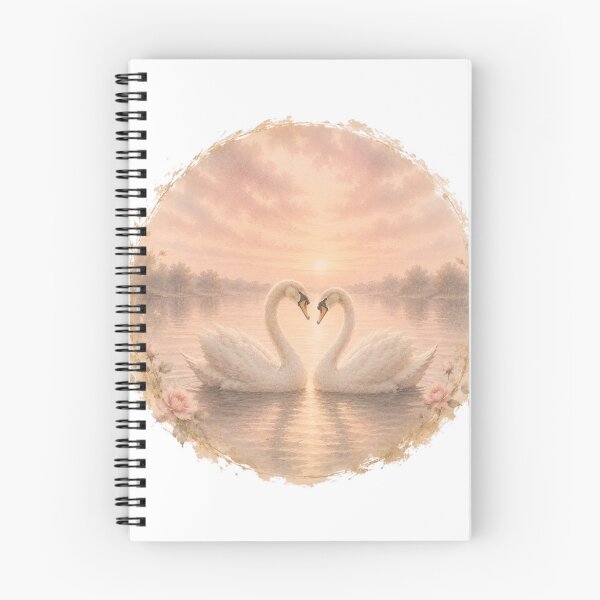 Item preview, Coquette aesthetic Golden Hour Swans – Romantic Vintage Watercolor Aesthetic designed and sold by ModernPaws.