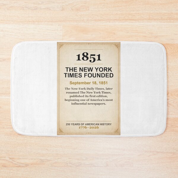 Item preview, America 250 | The New York Times Founded | 1851 designed and sold by ariksworld.