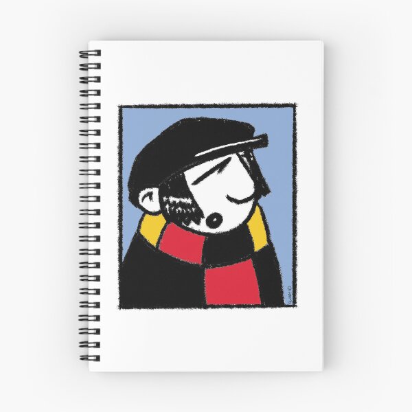 Item preview, Classic Football Fan Illustration | Retro Terrace Supporter | Red, Yellow & Black Scarf - Pop Art designed and sold by GWARTGB.