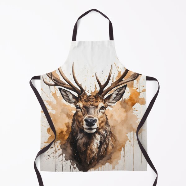 Item preview, Majestic Stag Deer Watercolor Painting designed and sold by RawNaturePrints.