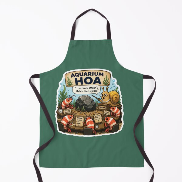Item preview, Funny Aquarium HOA Shrimp Aquascaping Humor designed and sold by SimplePoDesign.