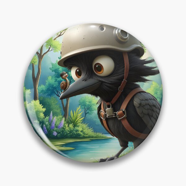 Item preview, The Crow Who Took Flying Advice from a Snail. designed and sold by nicky2342.