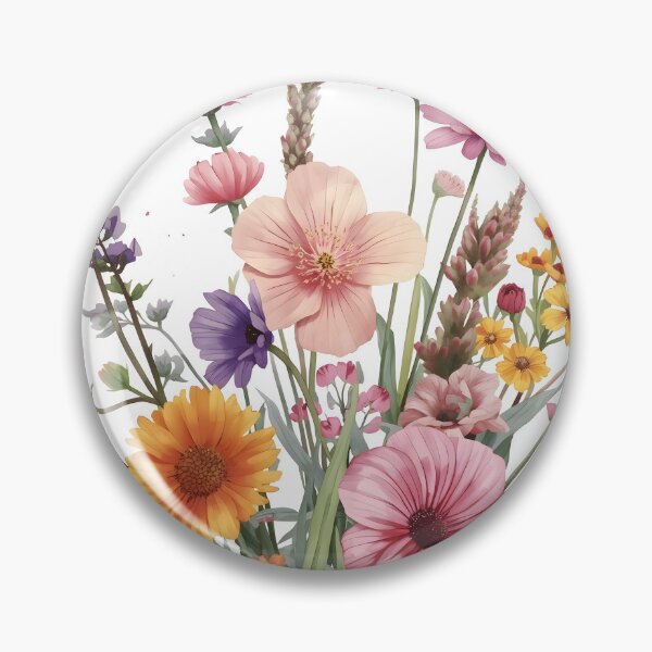 Item preview, Wild Meadow Flowers Watercolor Painting designed and sold by RawNaturePrints.
