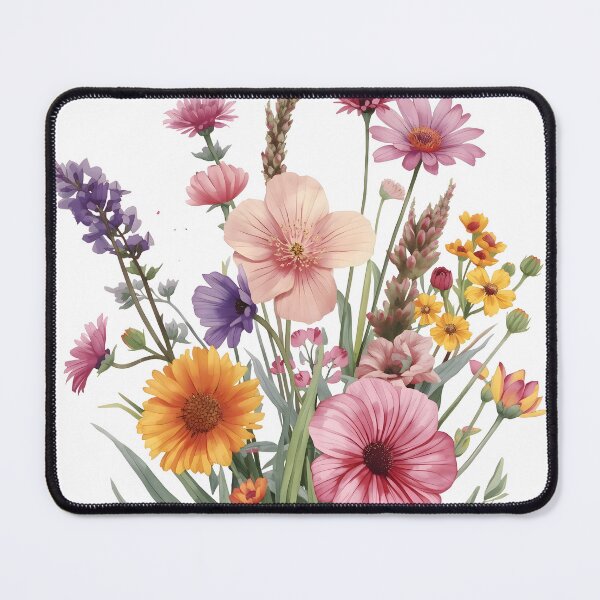 Item preview, Wild Meadow Flowers Watercolor Painting designed and sold by RawNaturePrints.