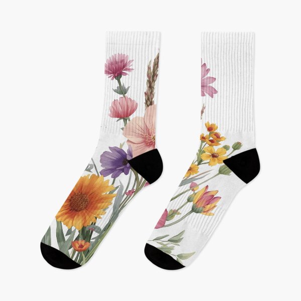 Item preview, Wild Meadow Flowers Watercolor Painting designed and sold by RawNaturePrints.