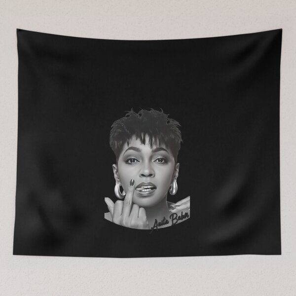 Aperçu de l'œuvre Pochoir Anita Baker Doigt d'honneur n° 6566 créée et vendue par fritz-wove.
