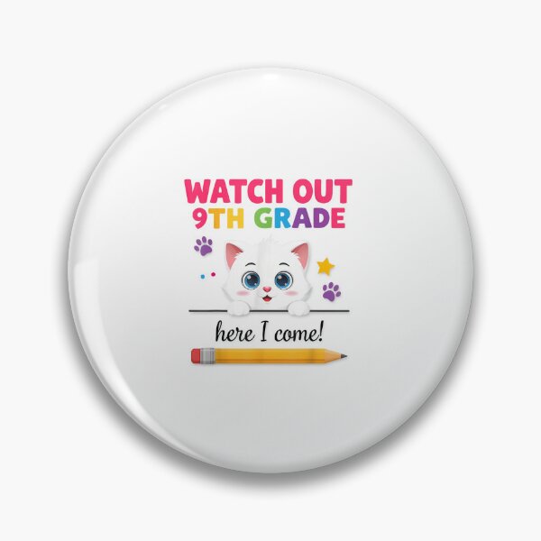 Item preview, Watch Out 9th Grade Here I Come Cute Cat Back to School First Day Freshman Student Girls Teacher Gift designed and sold by kiralynstration.