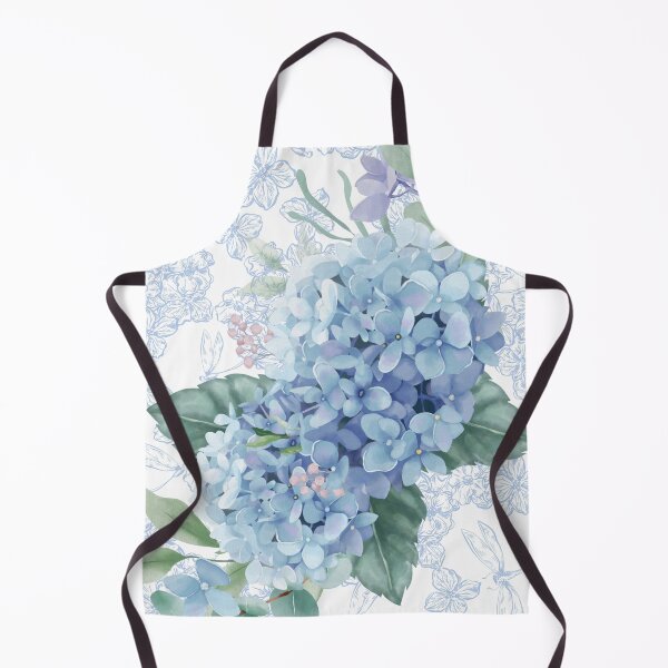 Artikelvorschau, Blue Hydrangea | Elegant Hortensia Floral Print | Farmhouse Cottage Decor | Vintage Blue Flower entworfen und verkauft von PureHopeStudio.