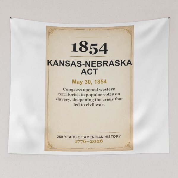 Item preview, America 250 | Kansas-Nebraska Act | 1854 designed and sold by ariksworld.