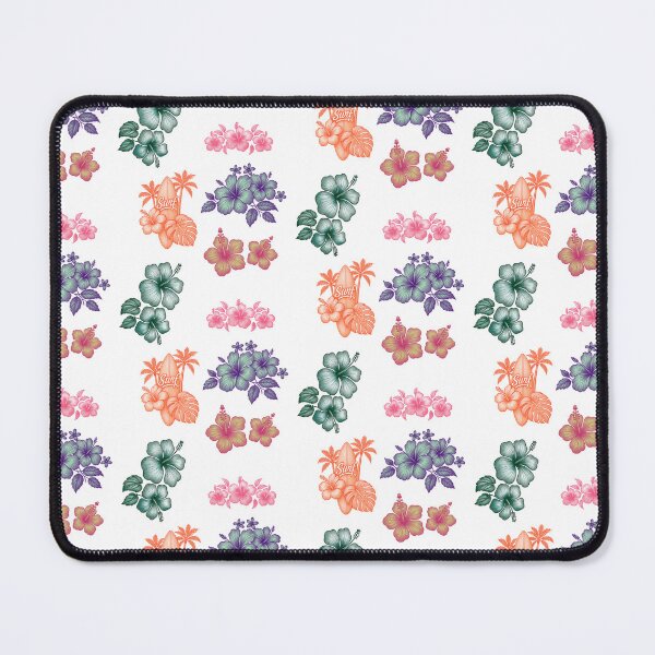 Item preview, Tropical Hibiscus Flowers & Surf Sign Illustration Set designed and sold by DonnaRaine.