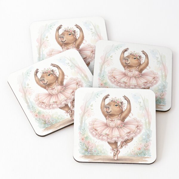 Item preview, Cute Ballet Capybara designed and sold by 2-Of-A-Kind.