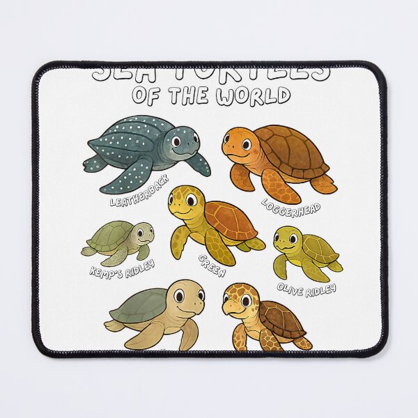 Item preview, Sea Turtles of the World Educational Animal Collection Types T-Shirt designed and sold by SavsMerch.