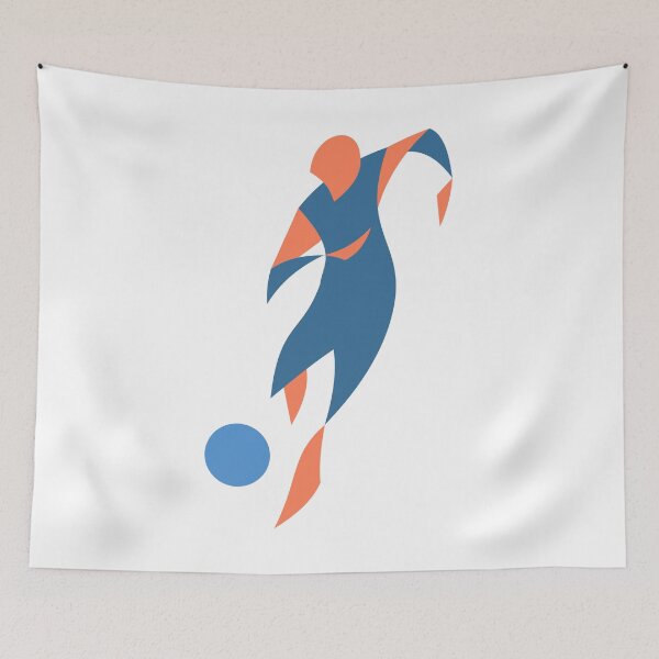 Item preview, Abstract Soccer Player Silhouette Global Football Tournament Graphic designed and sold by el.azraq.