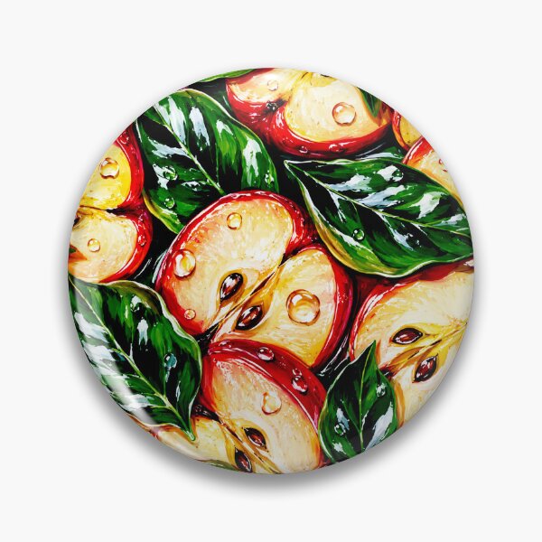 Item preview, Juicy Red Apple Slice Pattern Fresh Fruit Print designed and sold by DjFreeq.