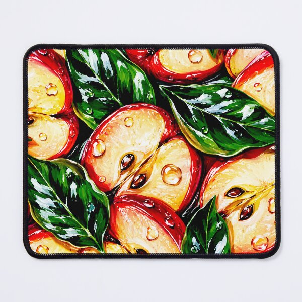 Item preview, Juicy Red Apple Slice Pattern Fresh Fruit Print designed and sold by DjFreeq.