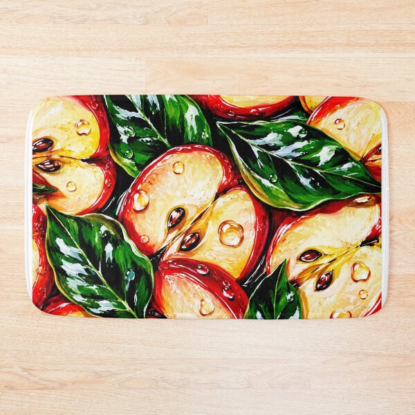 Item preview, Juicy Red Apple Slice Pattern Fresh Fruit Print designed and sold by DjFreeq.