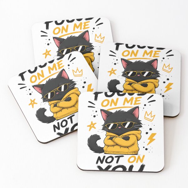 Item preview, Focus On Me Not On You - Cool Grumpy Black Cat  designed and sold by Jaideep Walia.