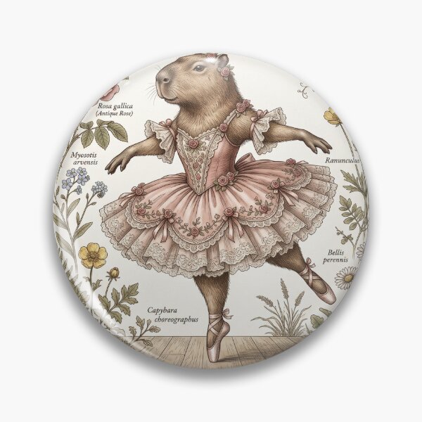Item preview, Cute Capybara Ballet Vintage designed and sold by 2-Of-A-Kind.