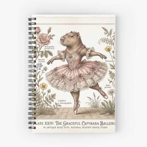 Item preview, Cute Capybara Ballet Vintage designed and sold by 2-Of-A-Kind.