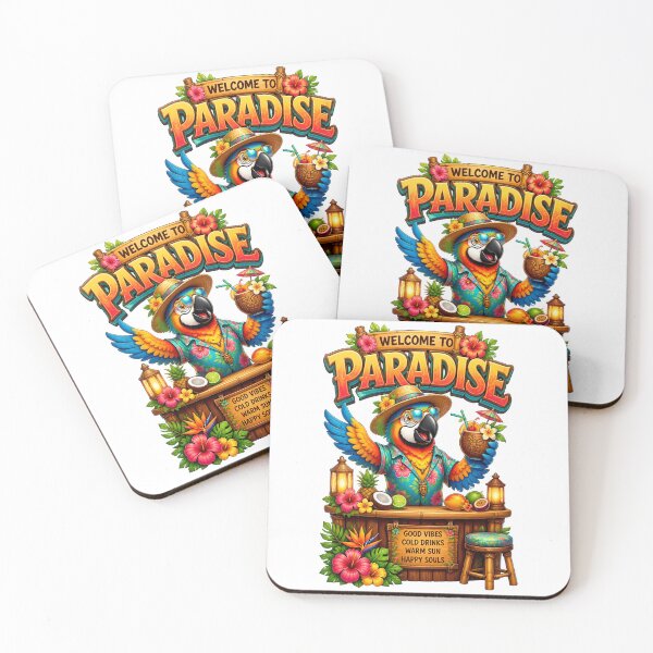Item preview, Welcome To Paradise Tropical Parrot designed and sold by Sovereign Supply Co..