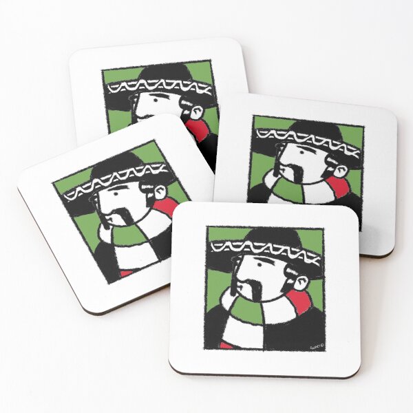 Item preview, Classic Football Fan Illustration | Retro Terrace Supporter | Red, Yellow & Black Scarf - Pop Art designed and sold by GWARTGB.