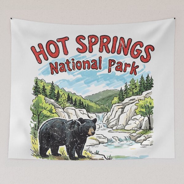 Item preview, Hot Springs Park Arkansas Cute Landscape designed and sold by HowToCanadian.