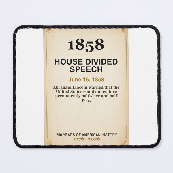 Item preview, America 250 | House Divided Speech | 1858 designed and sold by ariksworld.