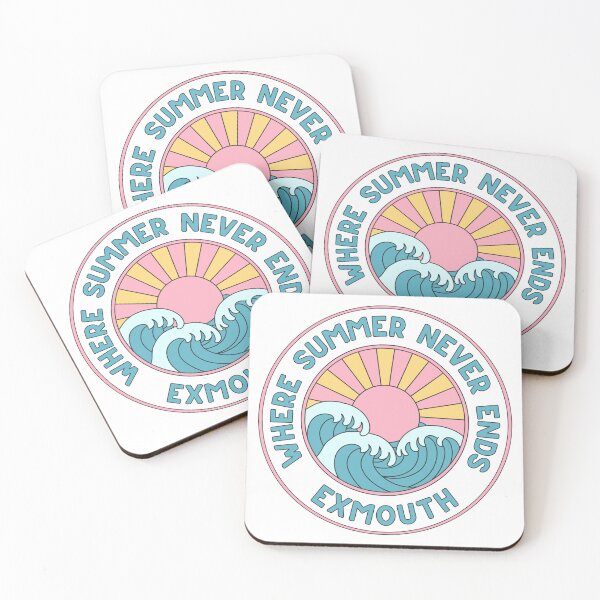 Item preview, Exmouth Surf Club Where Summer Never Ends Retro Poster designed and sold by ElBler.