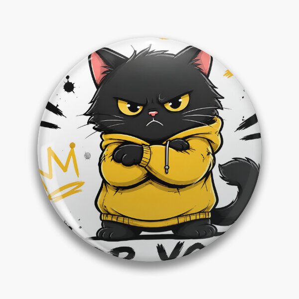 Item preview, Too Busy For Your Drama - Grumpy Black Cat in Hoodie designed and sold by Jaideep Walia.