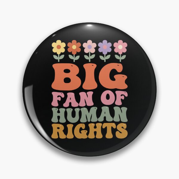 Item preview, Big Fan of Human Rights Floral Equality Statement designed and sold by dudelinart.