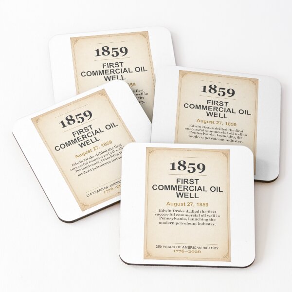 Item preview, America 250 | First Commercial Oil Well | 1859 designed and sold by ariksworld.
