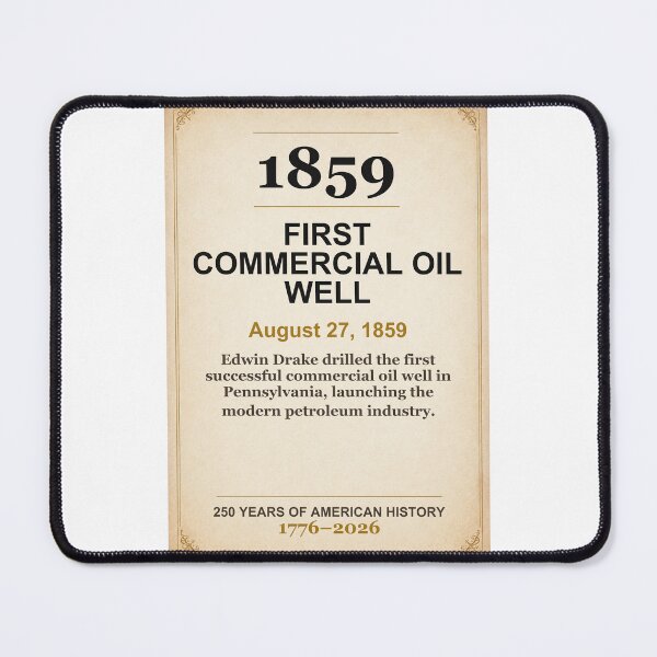 Item preview, America 250 | First Commercial Oil Well | 1859 designed and sold by ariksworld.