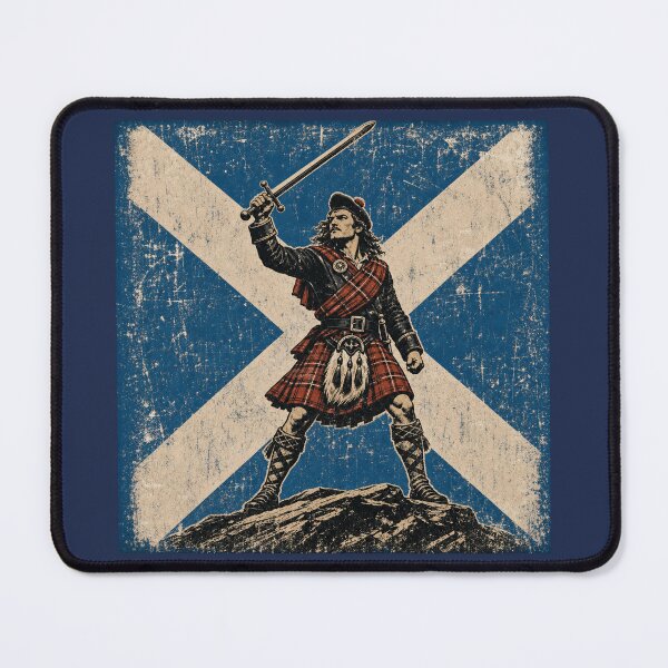Item preview, Highland Warrior - Vintage Saltire Scottish Heritage Design designed and sold by bumbledown.