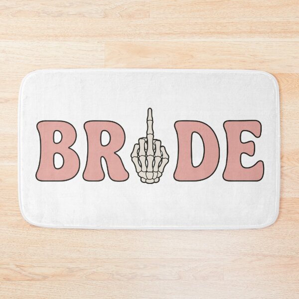 Item preview, Bride Middle Finger Skeleton Hand | Spooky Goth Bachelorette Design designed and sold by pixiedustpaint.