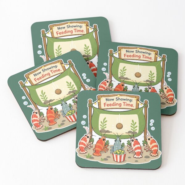 Item preview, Funny Shrimp Movie Night Feeding Time Aquarium designed and sold by SimplePoDesign.