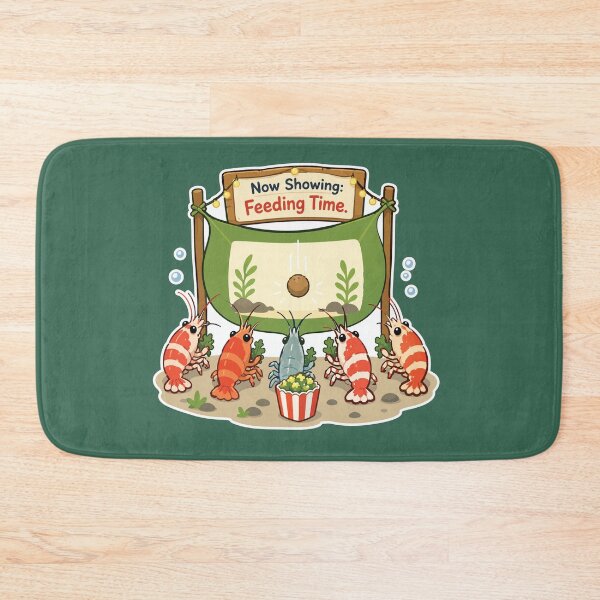 Item preview, Funny Shrimp Movie Night Feeding Time Aquarium designed and sold by SimplePoDesign.